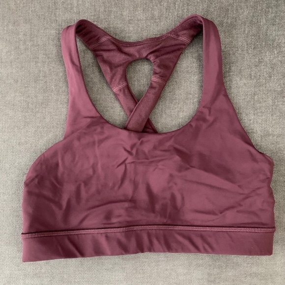 lululemon athletica Other - Lululemon maroon/purple sports bra size 6